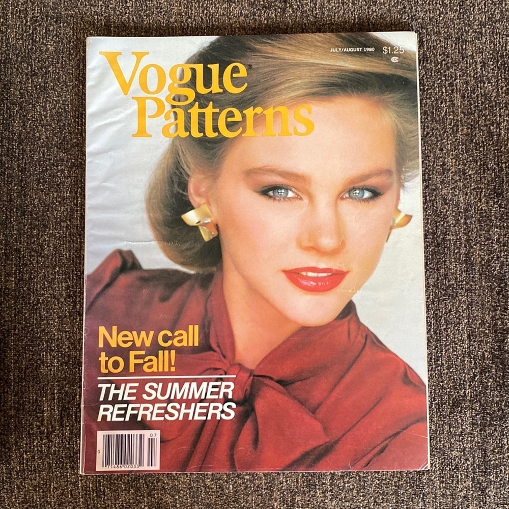 Vintage VOGUE Pattern Book July August 1980 RARE